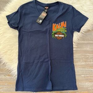 Harley-Davidson V-Neck Kauai Hawaii T-Shirt NWT